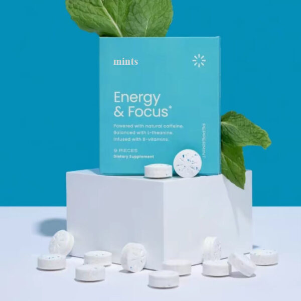 Energy Caffeine Nootropics Mints For Energy & Focus - Sugar-Free With L-theanine, Caffeine, Vitamin B12 & Vitamin B6 - Image 4