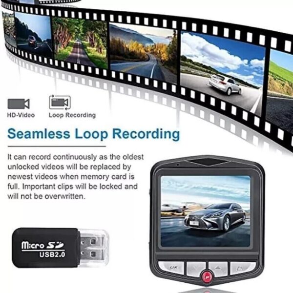 2.4 Inch Full HD 1080P Dash Cam, Car DVR Front Or Rear Camera Night Vision G Sensor - Image 9